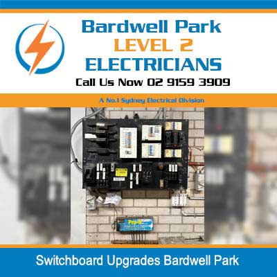 Electrical switchboard upgrades with circuit breakers mounted on brick wall in Bardwell Park